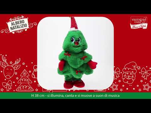 VESTIAMO CASA GRAN NATALE - Albero Natalizio Musicale con Luci e Movimento h38 cm